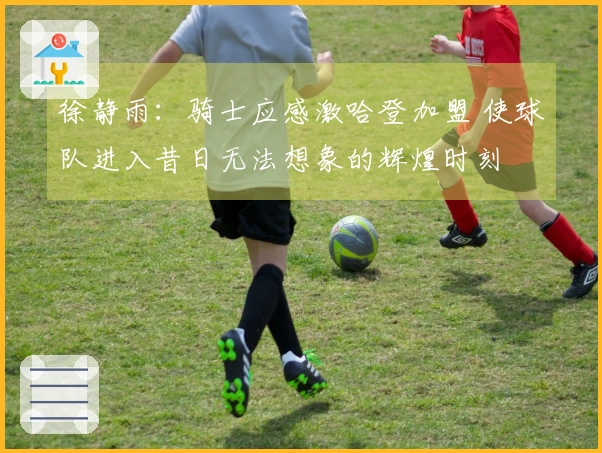 徐静雨：骑士应感激哈登加盟 使球队进入昔日无法想象的辉煌时刻